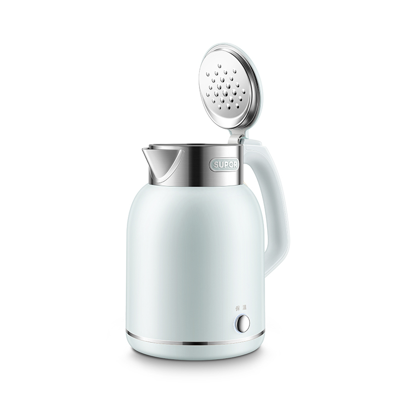 苏泊尔(supor)电水壶热水壶2l/升大容量 1800w大功率 316l不锈钢机身