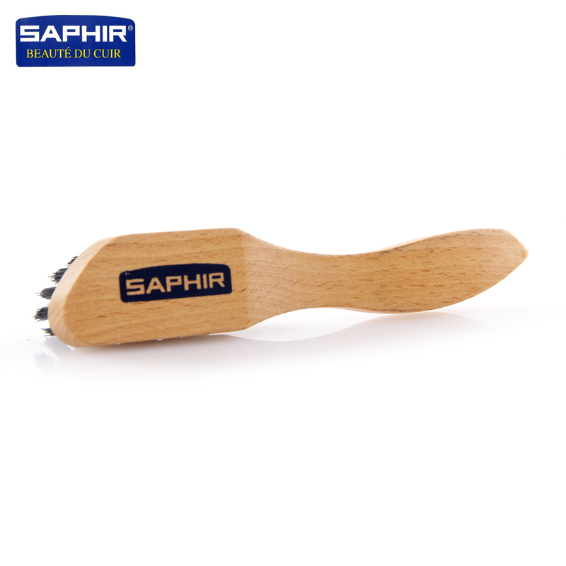 SAPHIR莎菲雅铜刷绒面皮麂皮刷快速除尘清洁梳理绒毛翻毛皮起绒