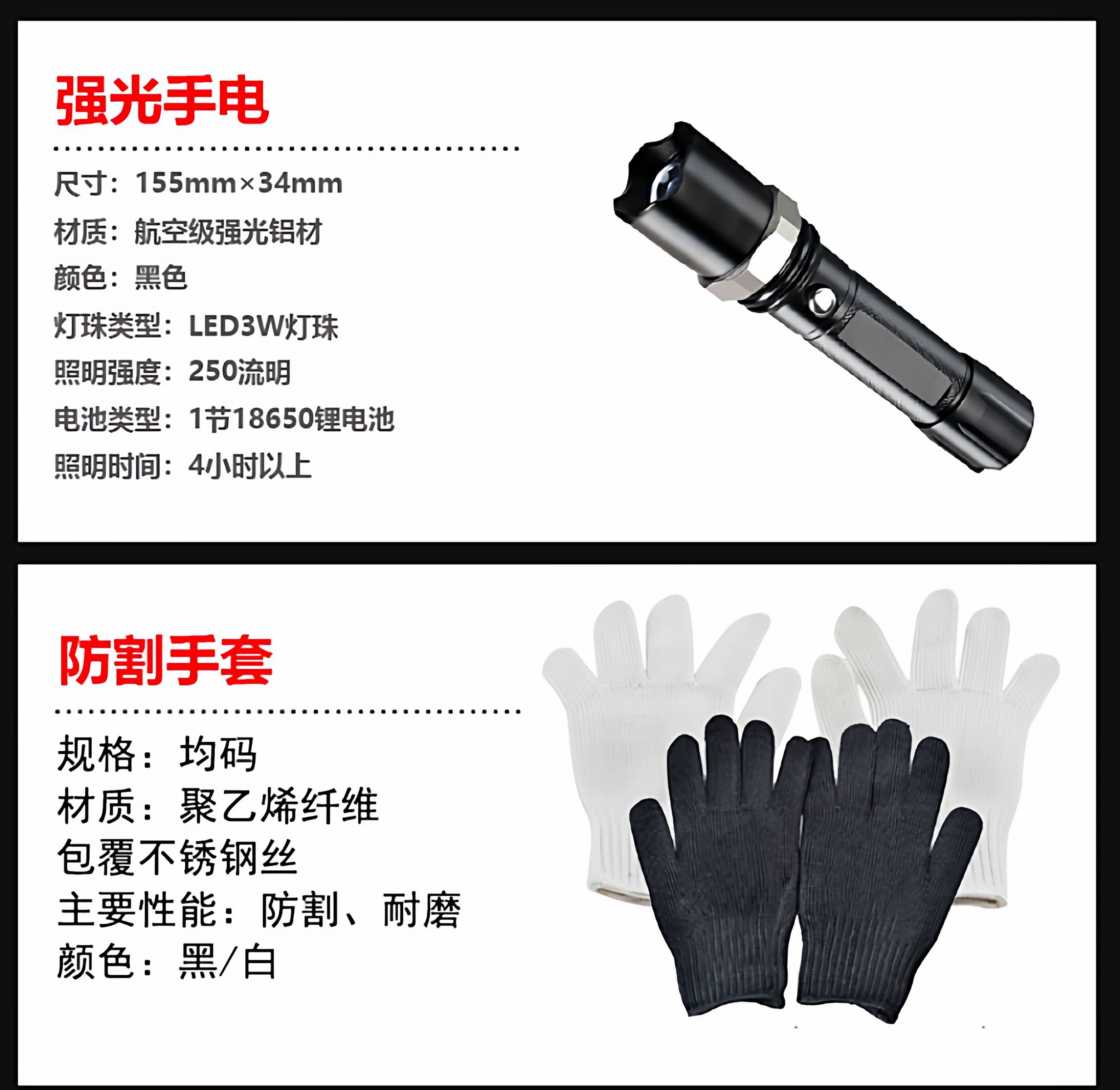 诚智旺 安保器材 防暴器材八件套/套高清大图