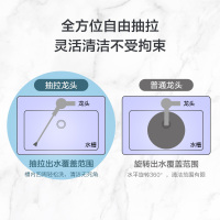 JOMOO九牧 抽拉龙头 单把单孔陶瓷片阀芯厨房龙头 冷热两档切换冷热水槽洗碗盆龙头 33098/33150/3344