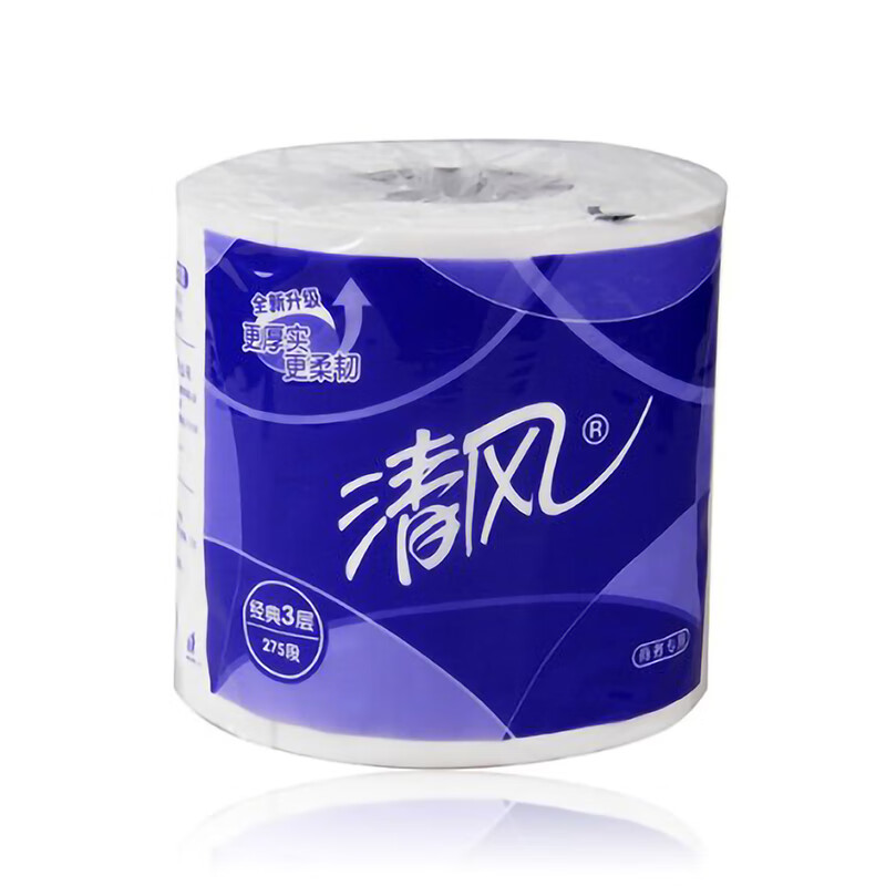 清风B22AA5卷纸卷筒纸卫生纸家用商用275段3层*10卷[10提装]高清大图