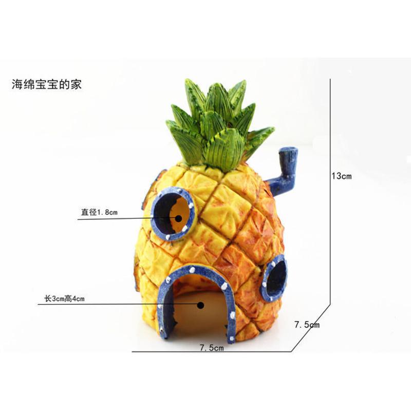 菠萝屋 鱼缸造景装饰躲避洞穴水族箱摆件虾屋慈鲷虾窝仓鼠空心饲养躲藏屋