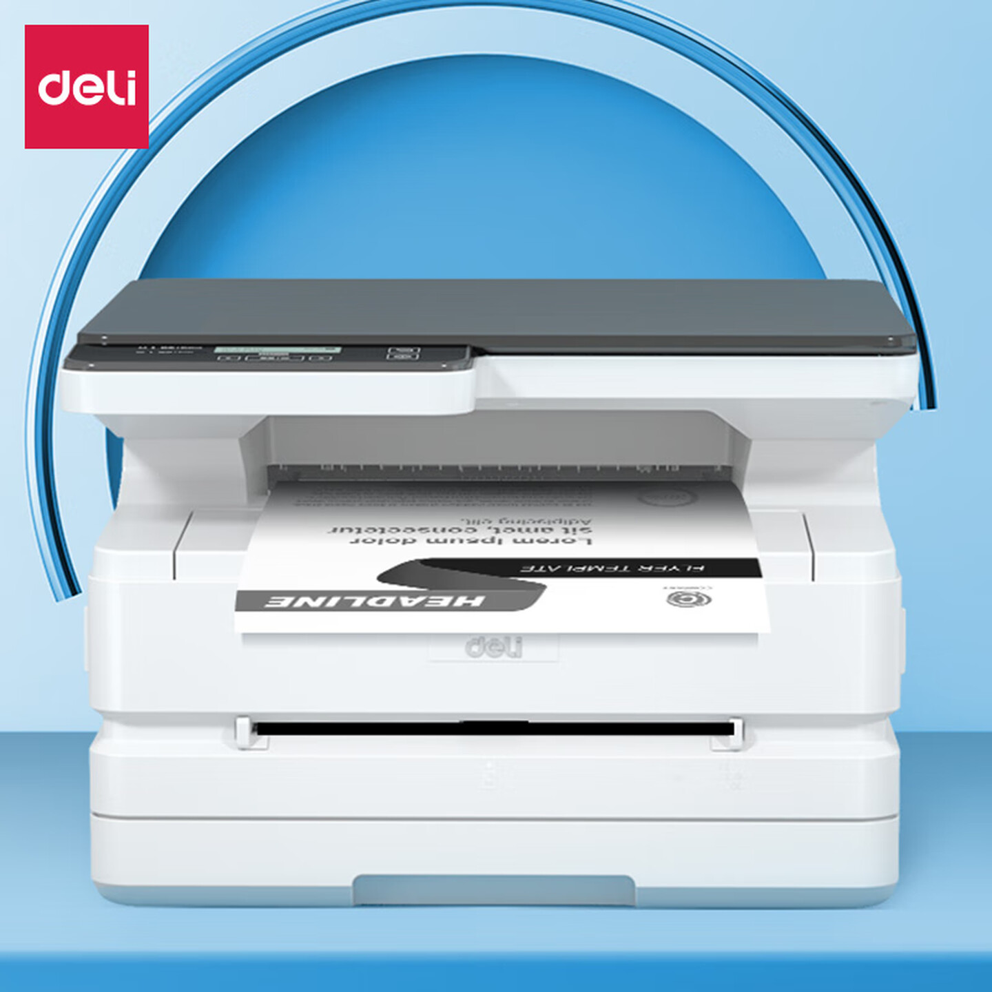 得力(deli)M2500D大型激光打印机A4三合一多功能扫描机一体机触控液晶屏 支持国产系统高清大图