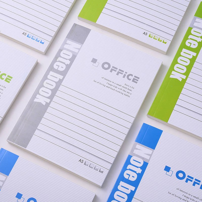 简约学生笔记本本子文具办公A5记事本加厚手帐本软抄日记本子批发 3本(送2支中性笔) 每本30张60页(