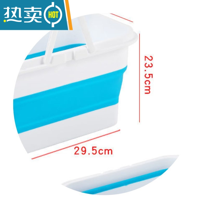 敬平折叠桶打水桶家用洗车便携式旅行桶钓鱼车载赶海户外桶美术便携式 圆10升双盖颜色随机高清大图