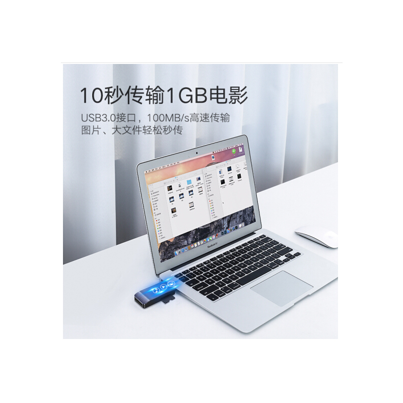 绿联(UGREEN)USB3.0高速读卡器 多功能合一读卡器 50540