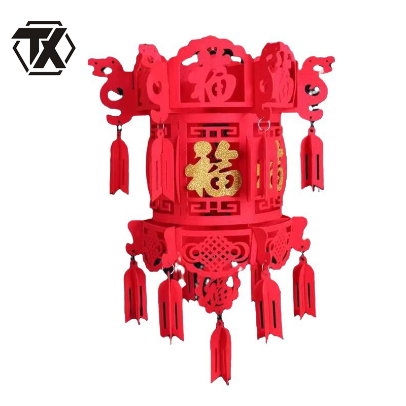 铁迅植绒布福字宫灯X34 个高清大图