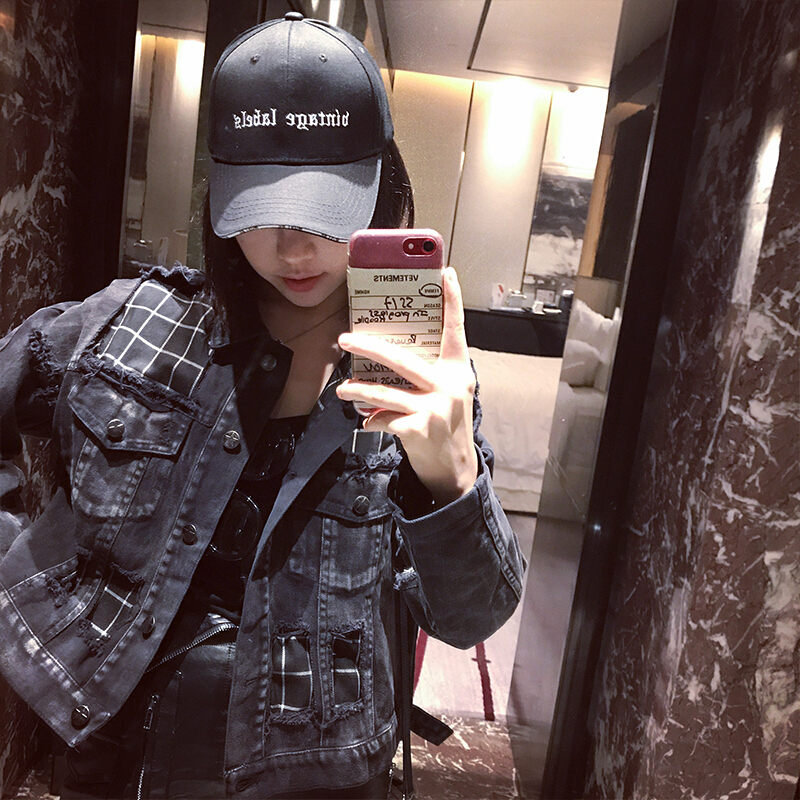 2018帽子男女情侣款韩版棒球帽休闲百搭学生遮阳防晒鸭舌帽黑色均码M(56-58cm)