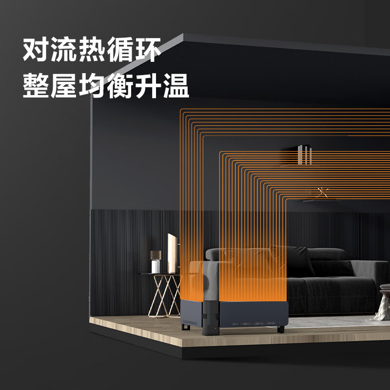 格力(GREE)“暖岁系列”折叠石墨烯取暖器电暖气家用移动地暖踢脚线 NJE-J6020Bc高清大图