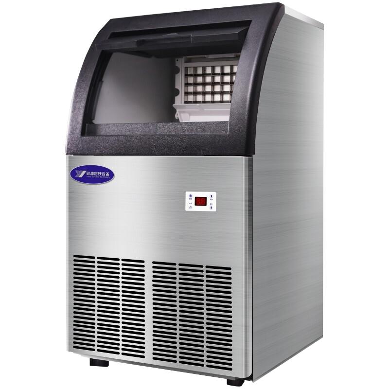 银都制冰机商用方冰奶茶店酒吧KTV全自动大容量冰块机 XB200-FZL(日产冰200KG) 方块冰(铲冰勺+水管)