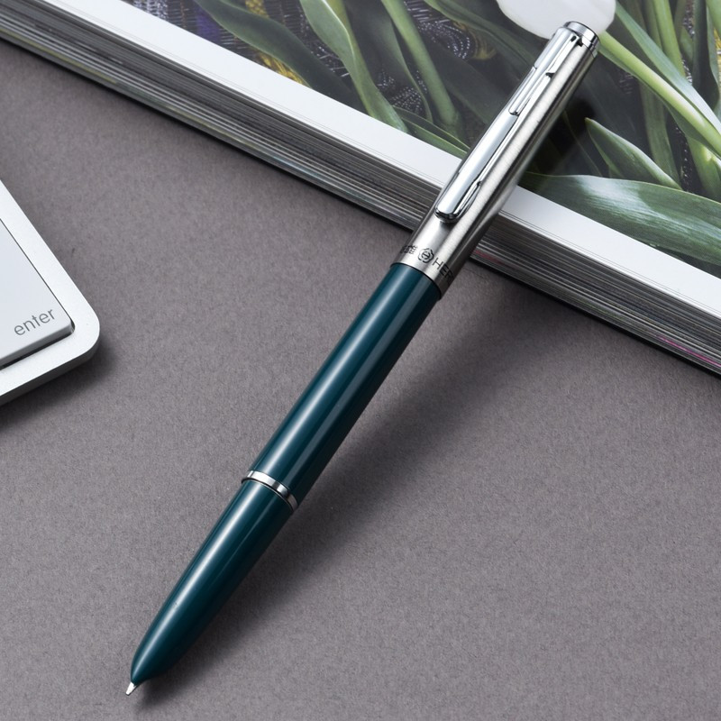 英雄 007钢笔经典钢套铱金钢特细笔0.38mm(支)