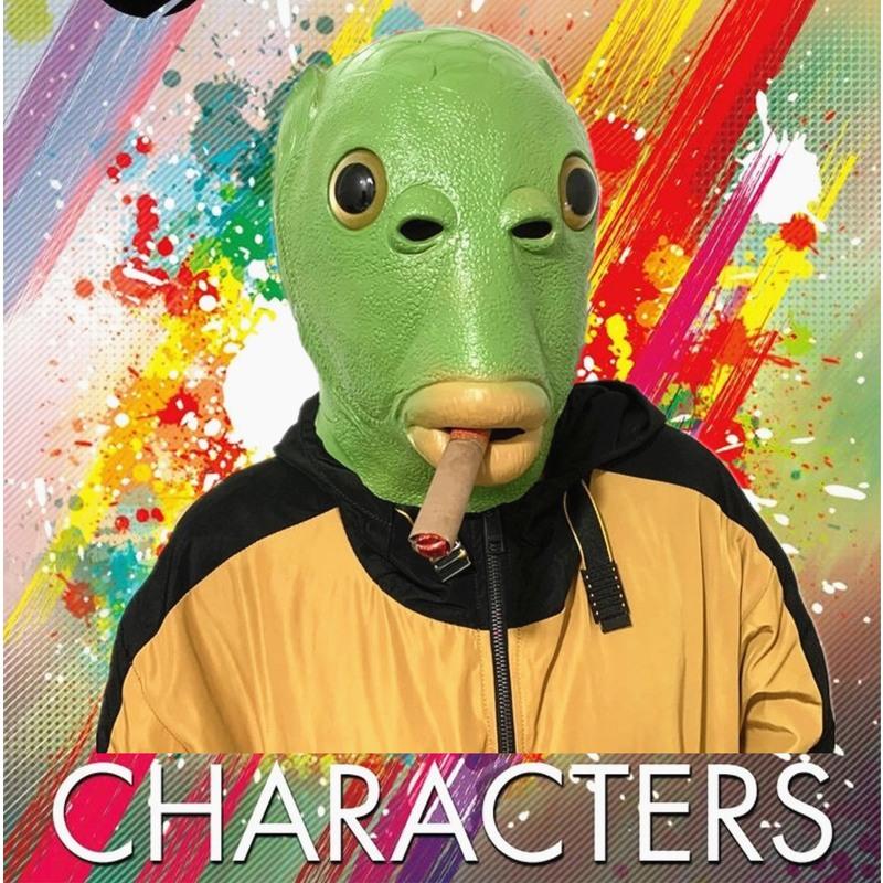 抖音绿头鱼头套沙雕绿鱼人头套面具鱼头怪绿鱼人搞笑网红无味道具