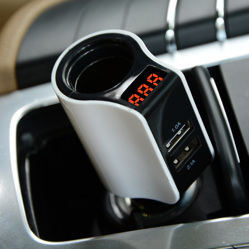 汽车多功能车载充电器头车充车用点烟器一拖二智能车载汽车用品