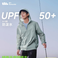 蕉下（beneunder）防晒衣男外套皮肤衣防紫外线轻薄防泼水户外钓鱼WR938乌云灰XL