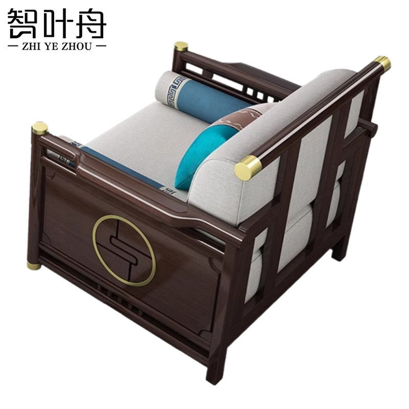 智叶舟沙发单人位88*81*85cm张高清大图