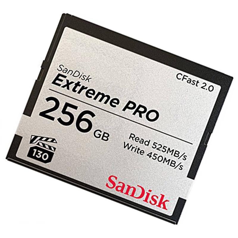 闪迪(SanDisk)256GB CFast 2.0卡 读525MB/s写450MB/s单反相机内存卡摄像机存储卡