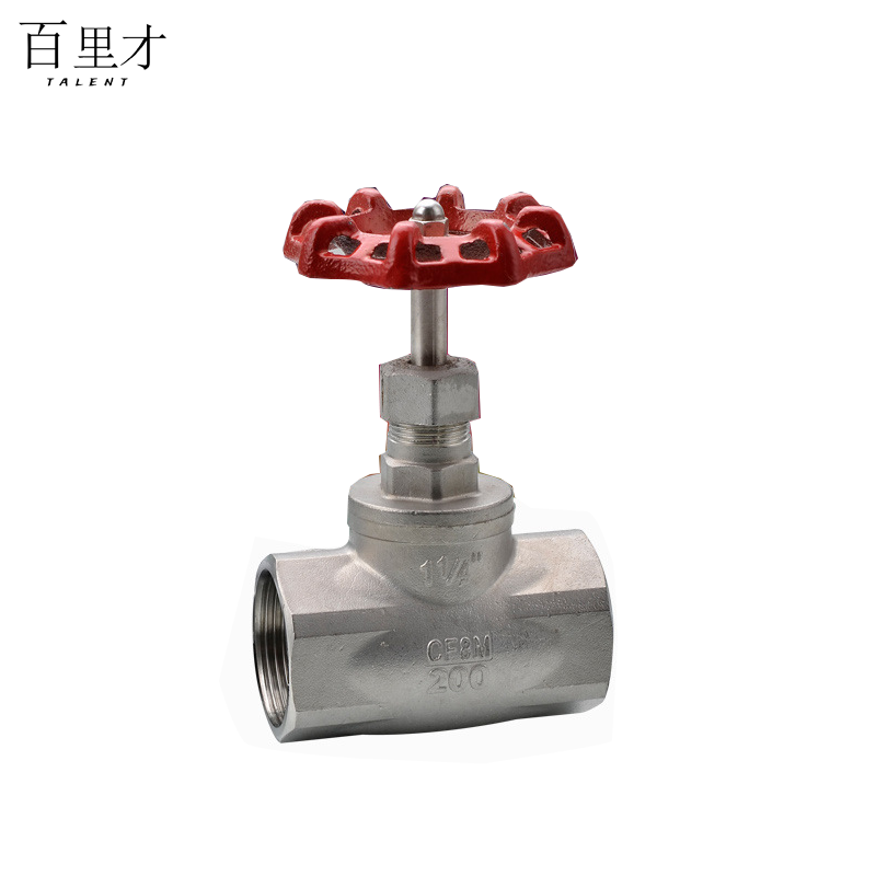 不锈钢丝扣截止阀 DN80高清大图