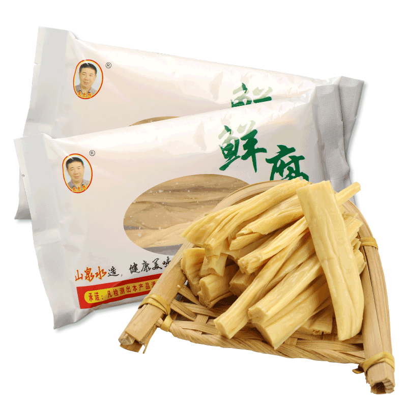 袁老憨 竹溪农家鲜腐竹 纯手工制作115g*3份 精选非转基因优质大豆豆腐皮