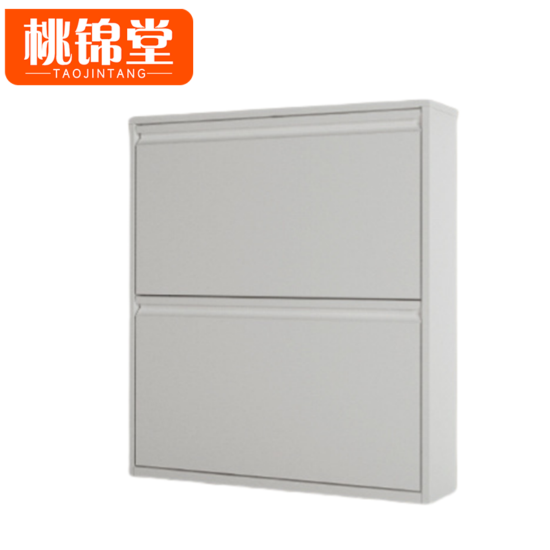 桃锦堂 翻斗鞋柜两层 个高清大图