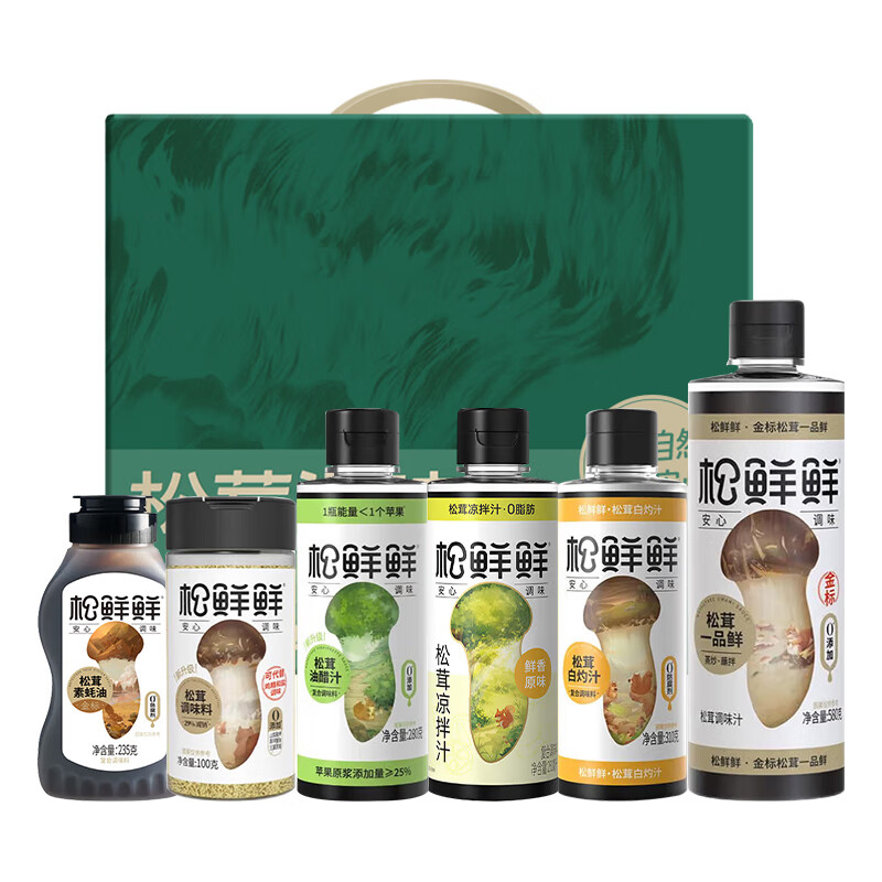 松鲜鲜 调味品礼盒1505g+250ml