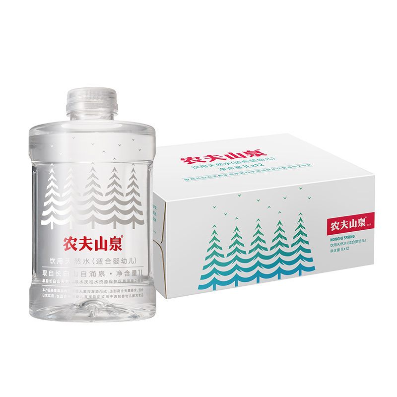 农夫山泉饮用天然水(适合婴幼儿)1L*12整箱装(合计12瓶)高清大图
