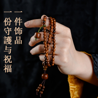雷击木手串多圈高级感天然枣木葫芦原木老料文玩木雕手链多层女男