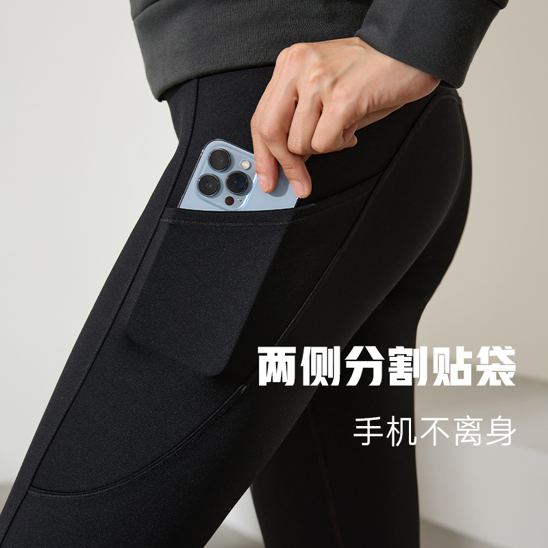 361°鲨鱼裤女外穿新款收腹提臀加绒运动瑜伽打底裤高清大图