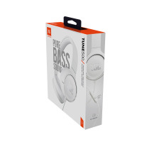 JBL TUNE 500 头戴式有线耳机耳麦 运动耳机+游戏耳机 象牙白