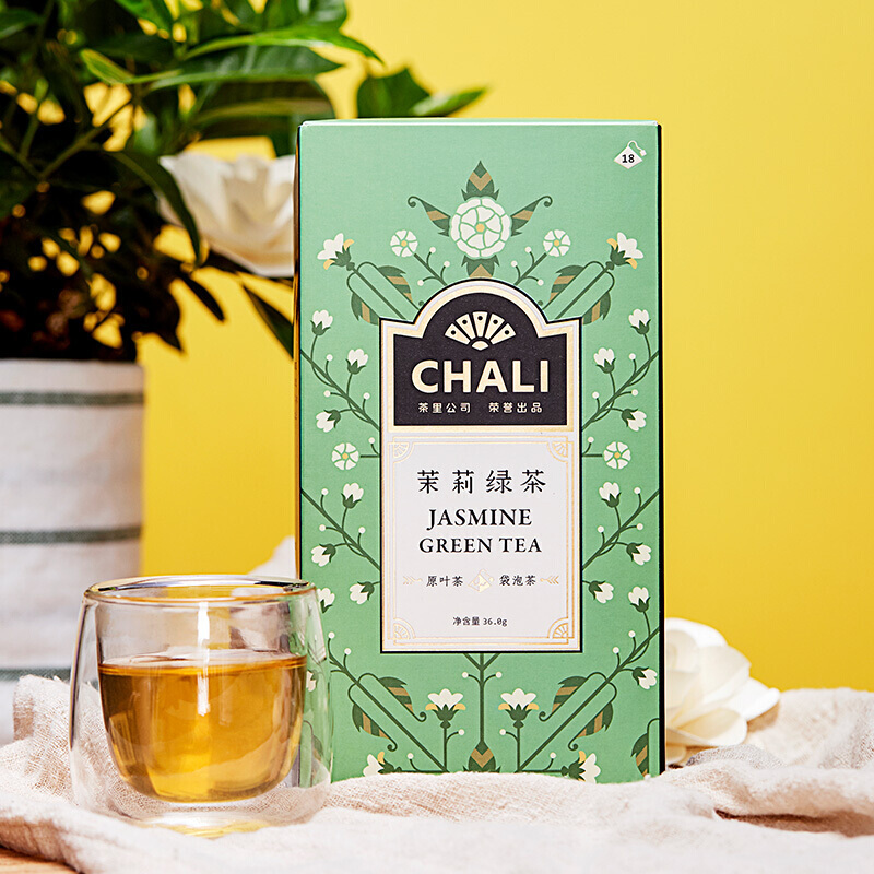 茶里 茉莉绿茶 花草茶三角包袋泡茶 18包/盒