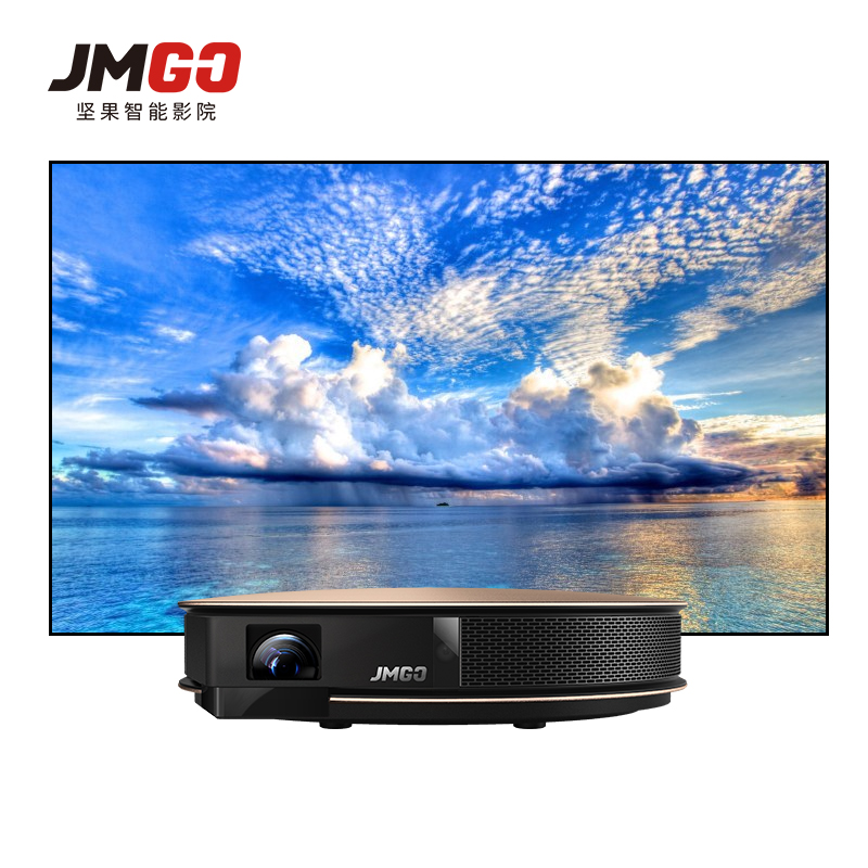 坚果(JmGO) G3Pro 电视机 1200ANSI 高清 智能 投影仪 300英寸 无屏电视 镜头门保护高清大图