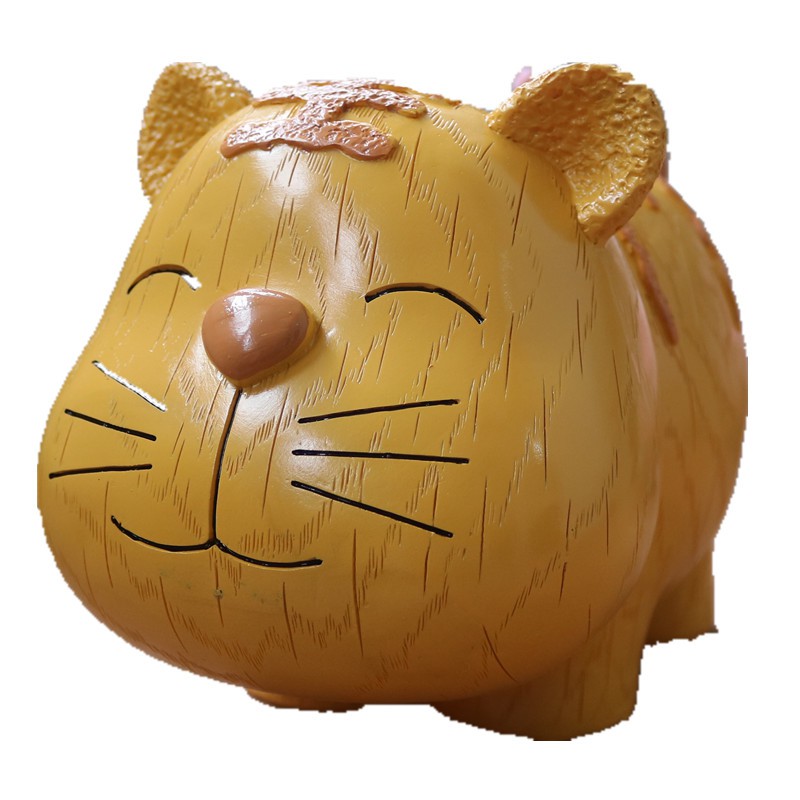 大号卡通创意十二生肖老虎兔子猪马牛羊鸡狗零存钱储蓄罐树脂摆件 三维工匠 大号熊猫高清大图