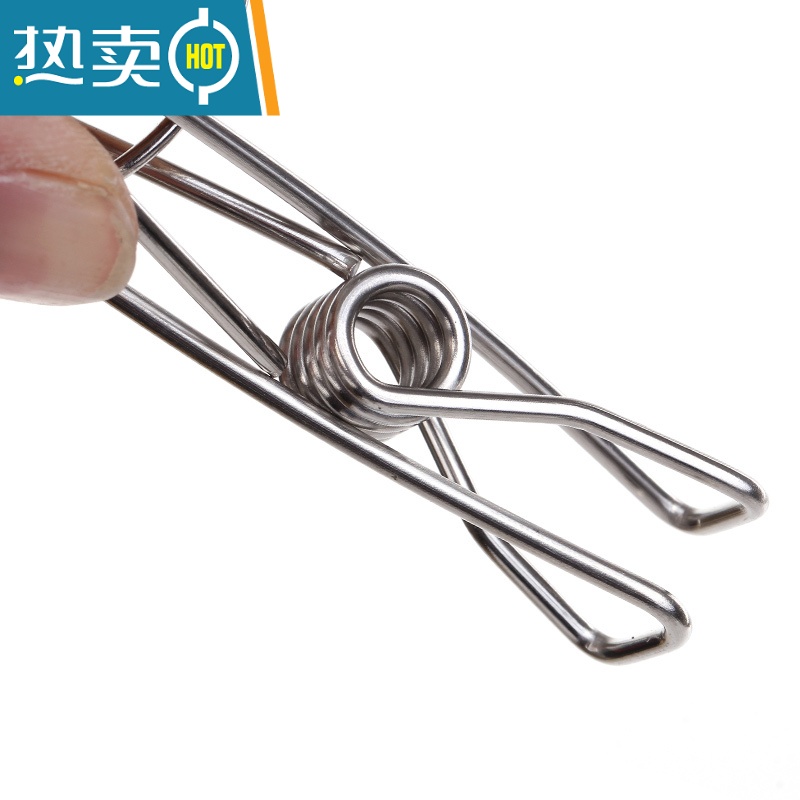 敬平多功能不锈钢晾衣架20夹多夹子宝宝内衣内裤袜子儿童防风晒晾衣夹 圆形款 20夹 1个高清大图