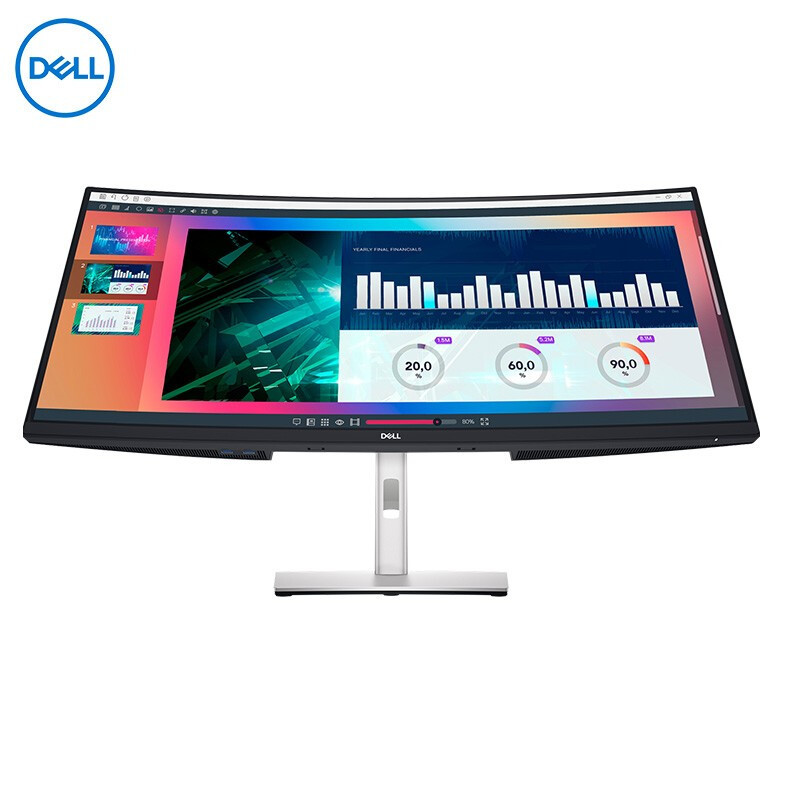 戴尔(DELL) P3421W34英寸IPS广视角微边框低蓝光Type-C影音绘图曲面带鱼屏显示器 yc