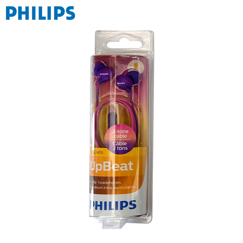 飞利浦(PHILIPS) SHE2405入耳式耳机耳麦专业运动耳机MP3手机耳机电脑麦克风防汗跑步专用黑色