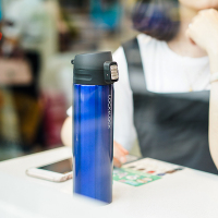 乐扣乐扣(lock&lock)缤纷弹跳盖保温杯LHC3222BLU 304不锈钢(390ml)蓝色