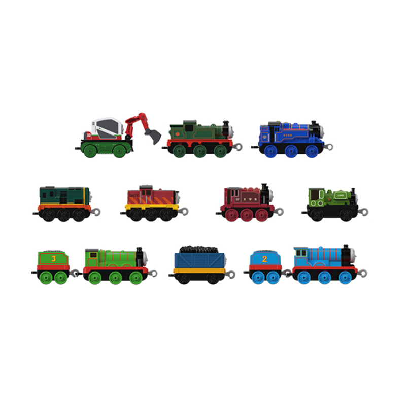 托马斯和朋友(THOMAS&FRIENDS) 轨道系列之十辆装经典小火车礼盒 男孩玩具儿童车模型玩具 GHW14
