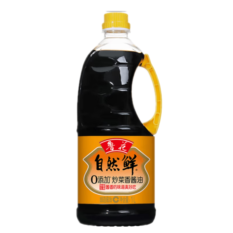 鲁花自然鲜 炒菜香酱油1L/1L*2瓶 压榨 酱香 新老包装随机发货高清大图