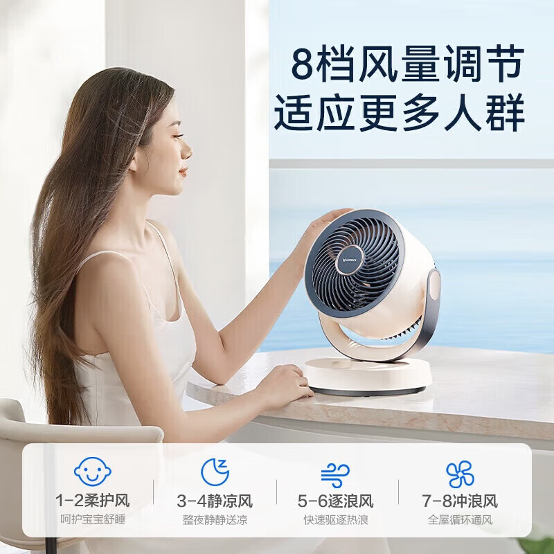 艾美特(Airmate)家用节能省电空气循环扇 FA15-X71高清大图