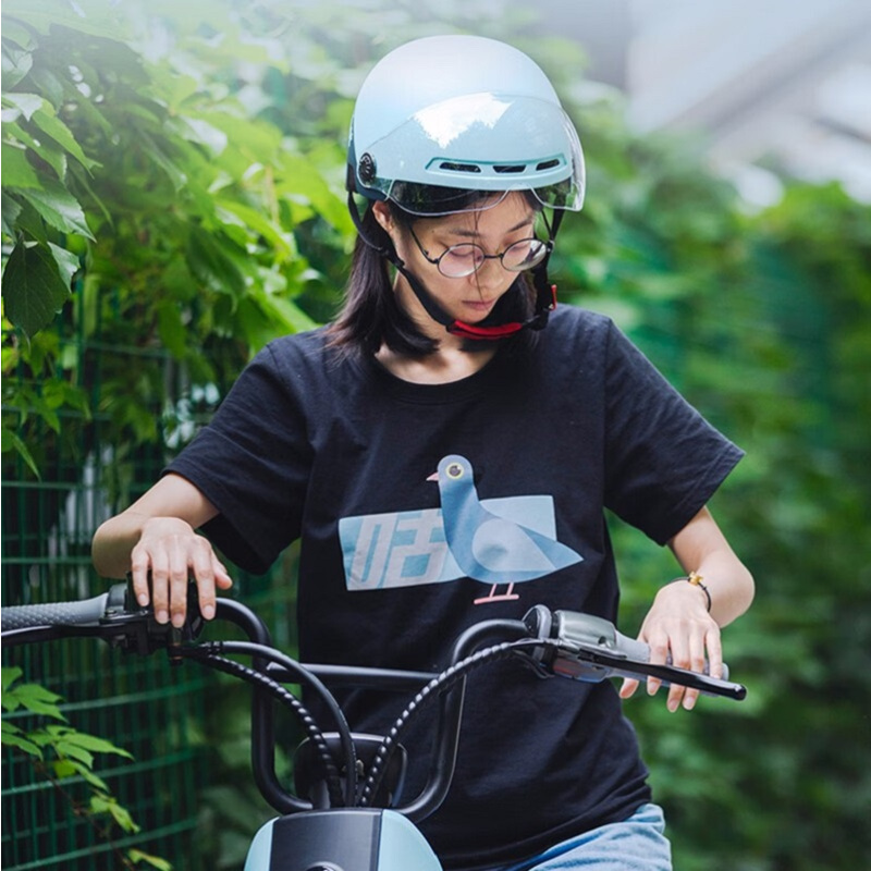 九号 电动车头盔男女轻便通用骑行头盔电动自行车3c安全帽新国标3c