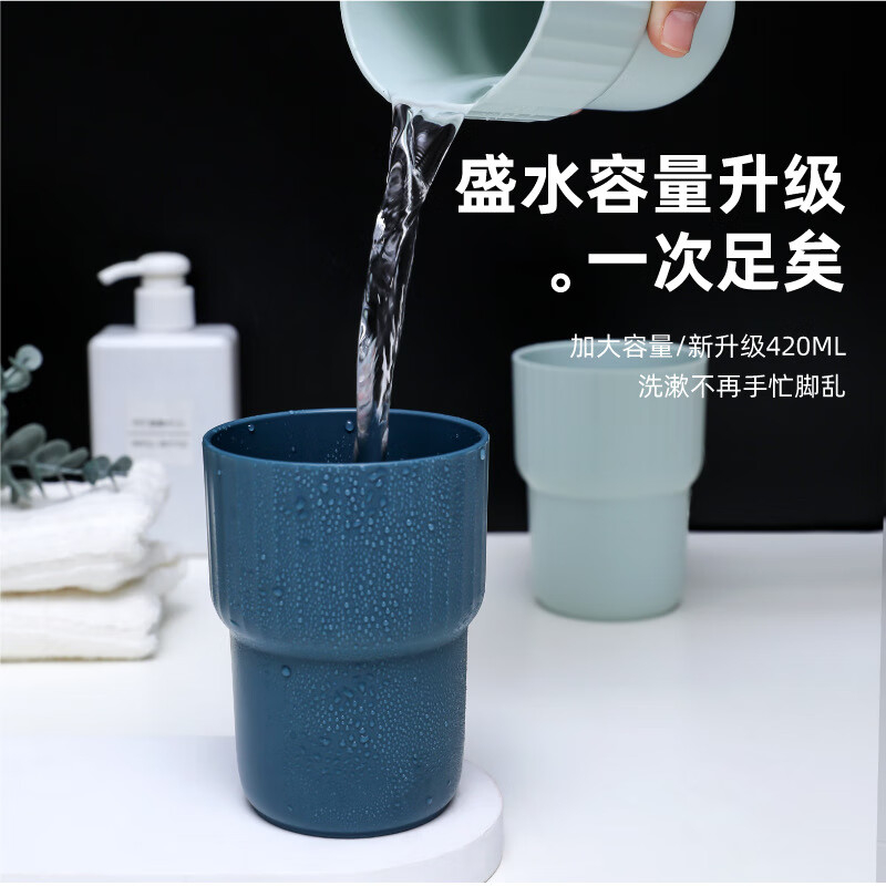 禧天龙(Citylong)KB-7310艾棱口杯 家用浴室漱口杯刷牙杯简约北欧风牙缸牙刷洗漱杯子高清大图