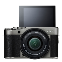 富士(FUJIFILM) X-A5（15-45mm）深银色 单镜头套装 数码微单相机