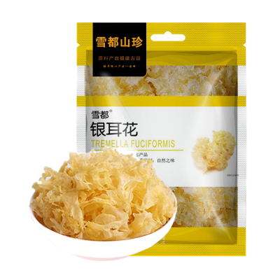 雪都 银耳花干货150g 新鲜无硫银耳花干货 菌菇干货