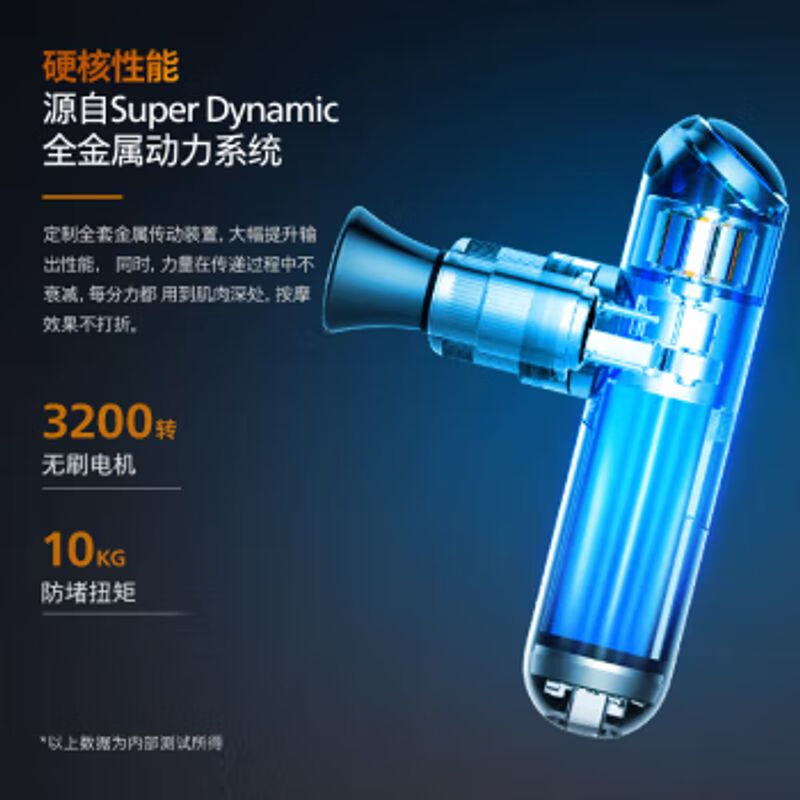 飞利浦(PHILIPS)mini小金刚筋膜枪迷你肌肉按摩器健身运动全身按摩枪PPM5101G高清大图