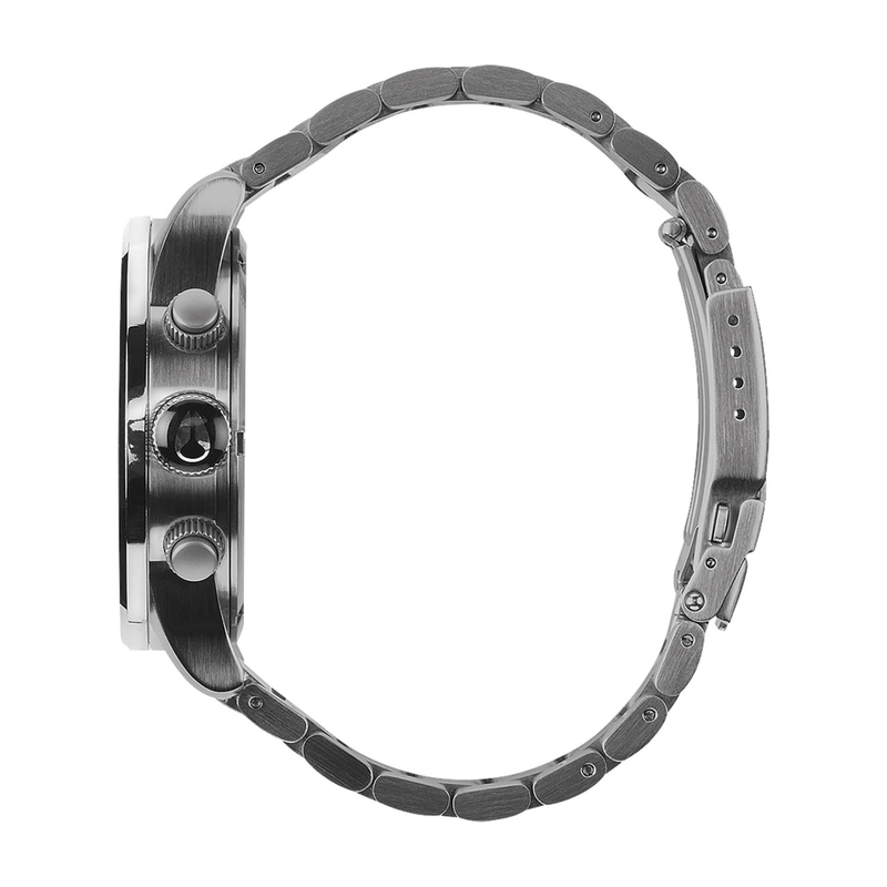 Nixon尼克松黑色不锈钢石英男子三眼计时码表时尚百搭欧美腕表高清大图