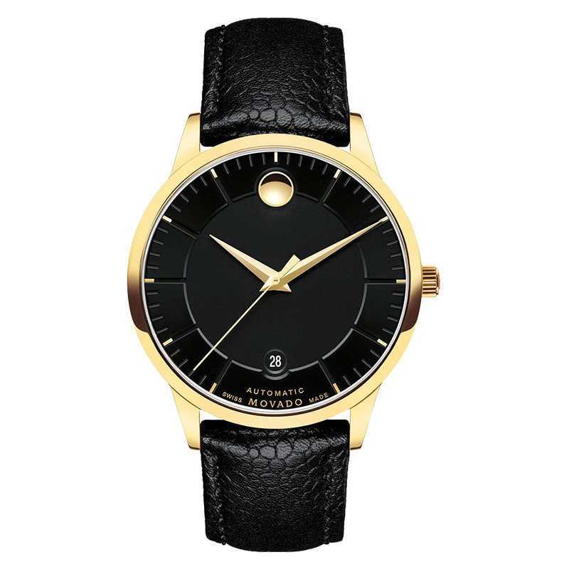 瑞士品牌 movado摩凡陀瑞动系列男士自动机械表真皮腕表0607021