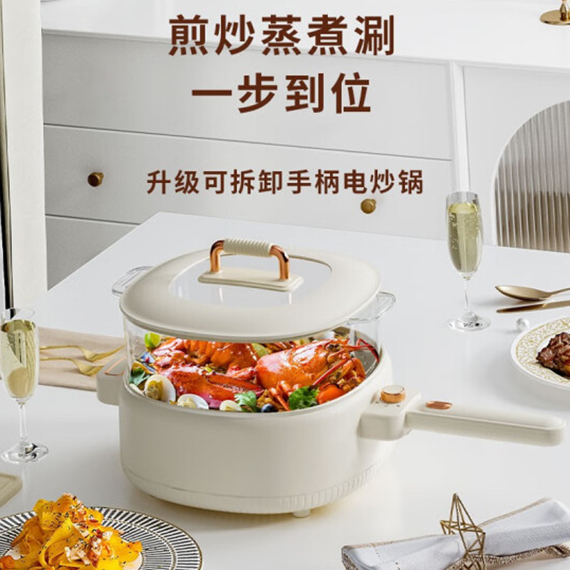 德博莱多功能电炒锅DBL-MGJDZG01高清大图