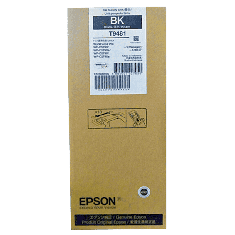墨粉/硒鼓/油墨 爱普生/EPSON T9481BK 墨盒 标准版 3000页 1支高清大图
