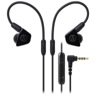 Audio Technica/铁三角 ATH-LS50iS (黑色)智能手机耳麦 双动圈入耳式耳机