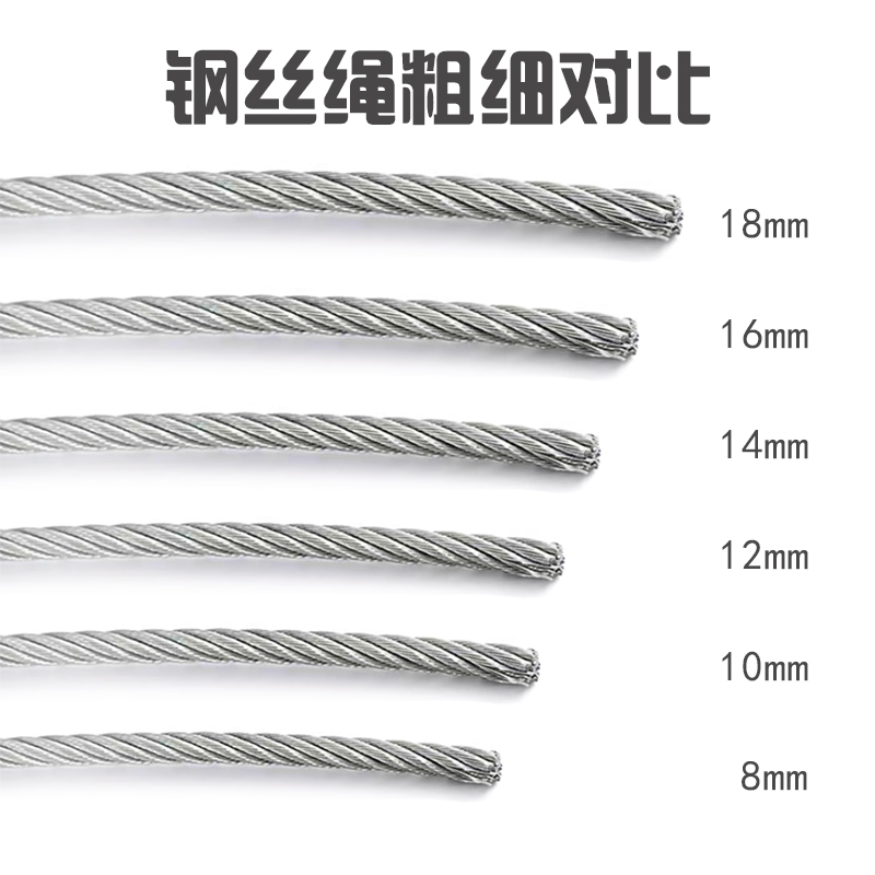 百名迖 钢丝绳 镀锌10mm 米高清大图