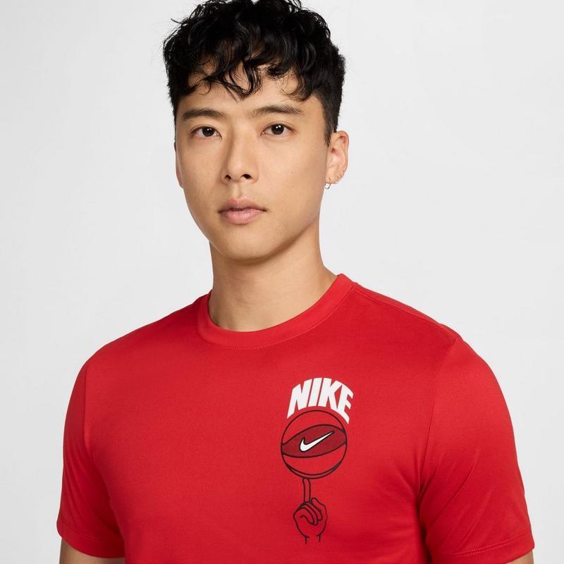 Nike男款篮球透气速干icon sleeves运动训练T恤